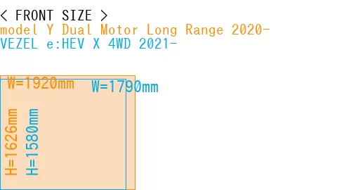 #model Y Dual Motor Long Range 2020- + VEZEL e:HEV X 4WD 2021-